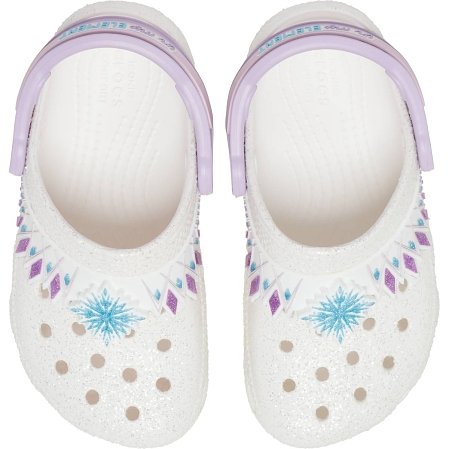 Crocs Crocband Παιδικά Σαμπό Λευκά Frozen
