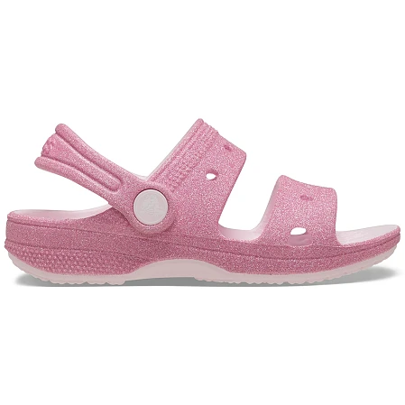 Βρεφικά Σανδάλια Crocs Classic Sandal για Κορίτσια Glitter Pink Milk (Μεγέθη 19-28)