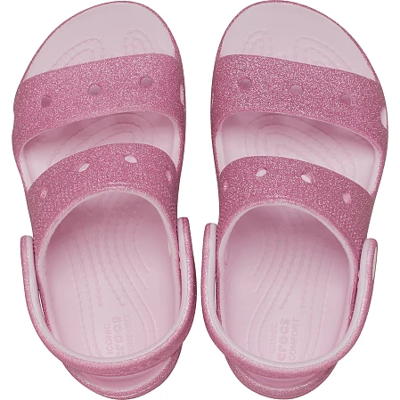 Βρεφικά Σανδάλια Crocs Classic Sandal για Κορίτσια Glitter Pink Milk (Μεγέθη 19-28)