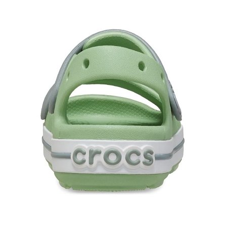 Crocs Crocband Βρεφικά Σανδάλια για Αγόρια Green Gray (Μεγέθη 19-28)