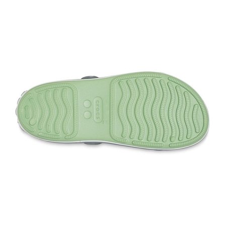 Crocs Crocband Βρεφικά Σανδάλια για Αγόρια Green Gray (Μεγέθη 19-28)