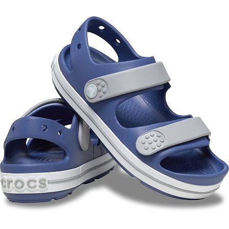 Crocs Crocband Βρεφικά Σανδάλια για Αγόρια Blue Gray (Μεγέθη 19-28)