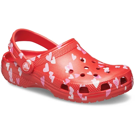 Παιδικά Σαμπό Crocs Classic Clog για Κορίτσια Valentine's Day (Μεγέθη 28-33)