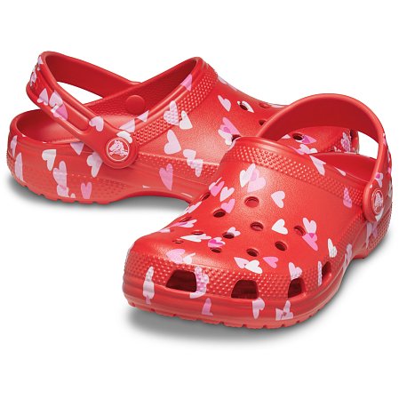 Παιδικά Σαμπό Crocs Classic Clog για Κορίτσια Valentine's Day (Μεγέθη 28-33)