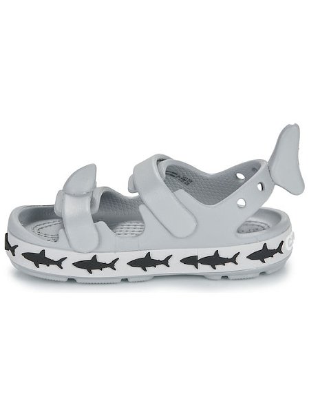Crocs Crocband Cruiser Shark Sandal Βρεφικά Πέδιλα για Αγόρια Grey (Μεγέθη 20-28)