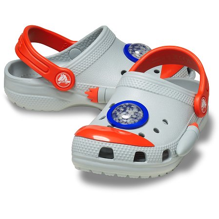 Βρεφικά Σαμπό Crocs Classic Clog για Αγόρια Blue Rocket Ship (Μεγέθη 20-28)