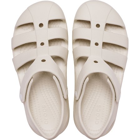 Παιδικά Σανδάλια Crocs Classic Fisherman για Κορίτσια Beige (Μεγέθη 28-35)