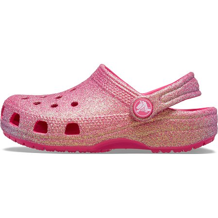 Βρεφικά Σαμπό Crocs Classic Clog για Κορίτσια Pink Iridescent Glitter (Μεγέθη 19-28)