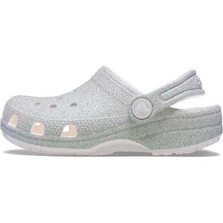 Παιδικά Σαμπό Crocs Classic Clog για Κορίτσια Iridescent Glitter (Μεγέθη 28-34)