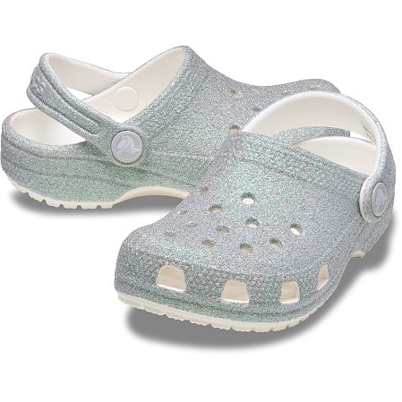 Παιδικά Σαμπό Crocs Classic Clog για Κορίτσια Iridescent Glitter (Μεγέθη 28-34)