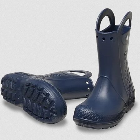 Παιδικές Γαλότσες Crocs Handle Rain Navy (Μεγέθη 28-31)