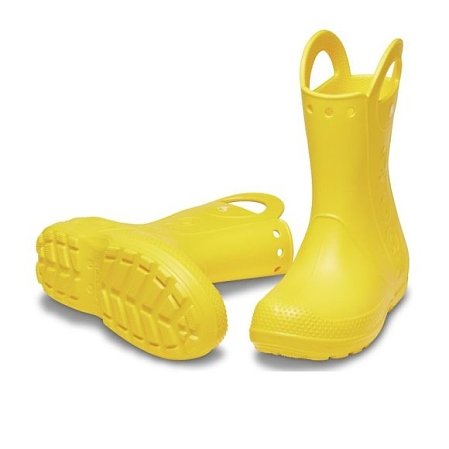 Παιδικές Γαλότσες Crocs Handle Rain K-Yellow (Μεγέθη 28-34)