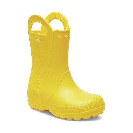 Παιδικές Γαλότσες Crocs Handle Rain K-Yellow (Μεγέθη 28-34)
