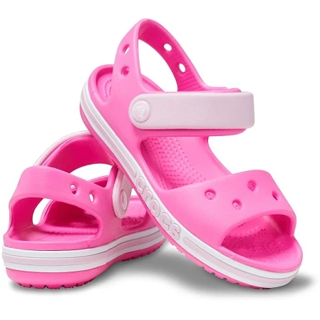 Βρεφικά Σανδάλια Crocs Bayaband Sandal για Κορίτσια Pink (Μεγέθη 19-26)