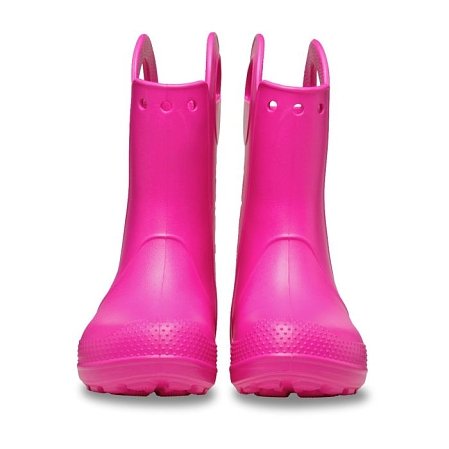 Παιδικές Γαλότσες Crocs Handle Rain Pink Crush (Μεγέθη 22-28)