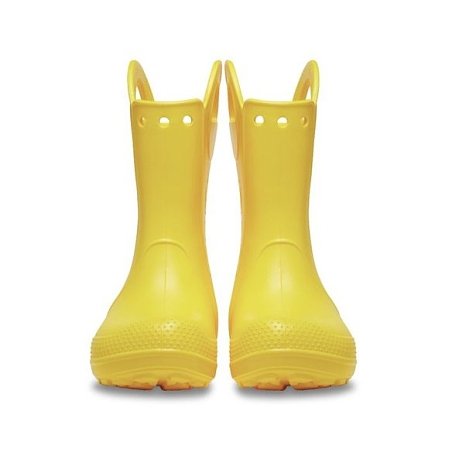Παιδικές Γαλότσες Crocs Handle Rain K-Yellow (Μεγέθη 22-28)