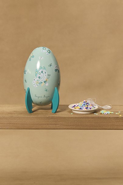 Παιδικό Πασχαλινό Αυγό για Κορίτσια με Σούπερ Παιχνίδι - Turquoise Bunny