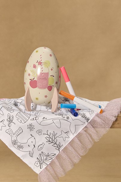 Παιδικό Πασχαλινό Αυγό για Κορίτσια με Σούπερ Παιχνίδι - Beige Cat