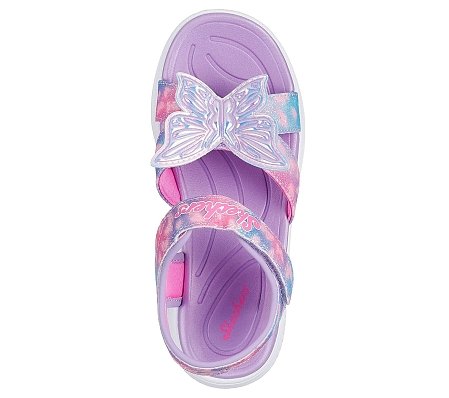 Παιδικά Σανδάλια Skechers Jumpsters Sandal για Κορίτσια Butterfly Brights (Μεγέθη 27,5-33,5)