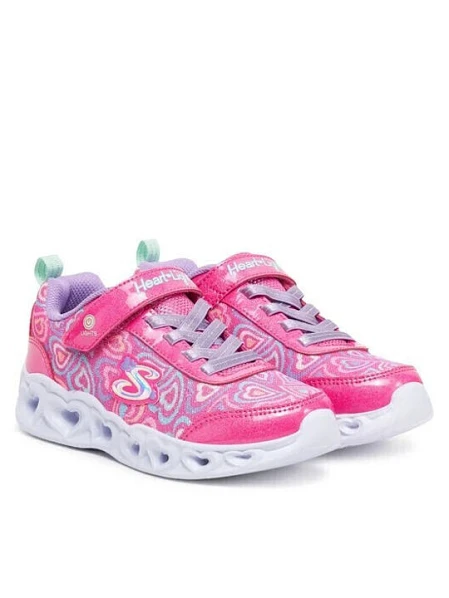 Παιδικά Παπούτσια Skechers Heart Lights για Κορίτσια Pink Boogie Love (Μεγέθη 27-35)