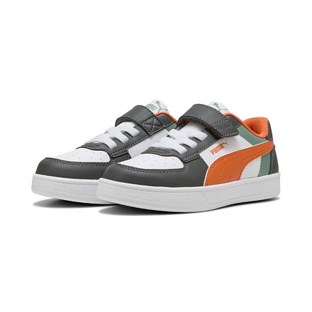 Παιδικά Παπούτσια Puma Caven 2.0 για Αγόρια Grey/Orange (Μεγέθη 28-35)