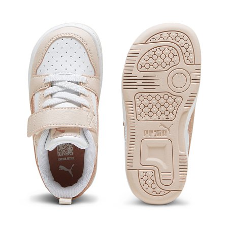 Βρεφικά Παπούτσια Puma Rebound V6 για Κορίτσια Peach (Μεγέθη 20-27)