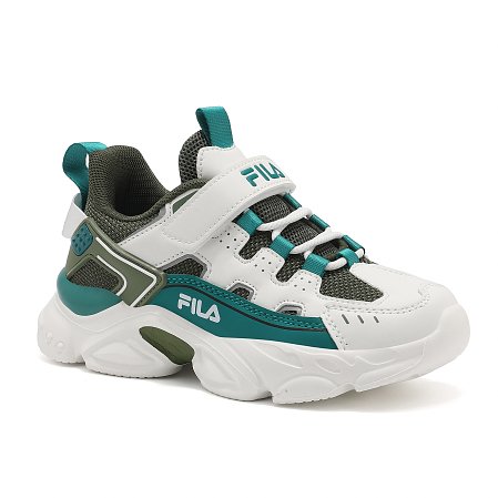 Παιδικά Παπούτσια Fila Memory Spinel 3 για Αγόρια Grey/Green (Μεγέθη 28-35)