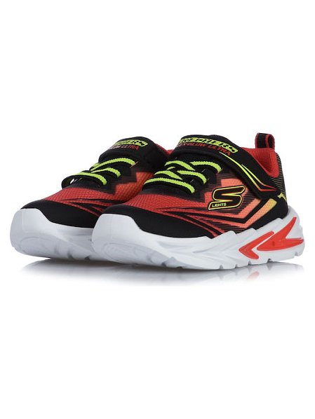 Βρεφικά Παπούτσια Skechers Jr Glow Ultra για Αγόρια Black/Red (Μεγέθη 22,5-26,5)