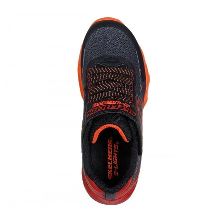 Παιδικά Παπούτσια Skechers Vortex για Αγόρια Black/Orange (Μεγέθη 27-35)