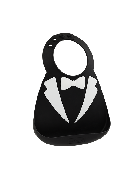 Βρεφική Σαλιάρα Make my Day για Αγόρια - Black/White Tux