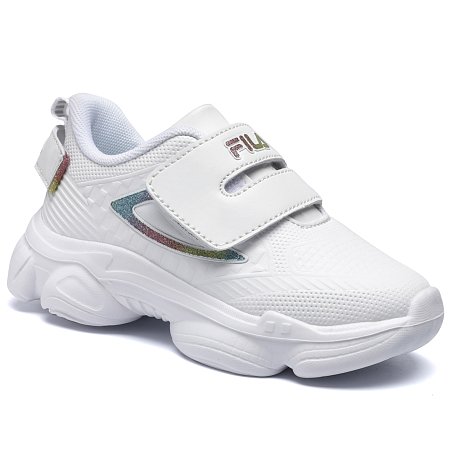 Βρεφικά Παπούτσια Sneakers Fila Musha Pu White (Μεγέθη 22-27)
