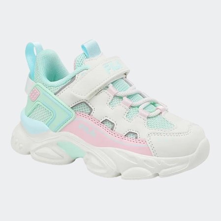 Βρεφικά Παπούτσια Fila Memory Spinel για Κορίτσια White/Pastel (Μεγέθη 22-27)
