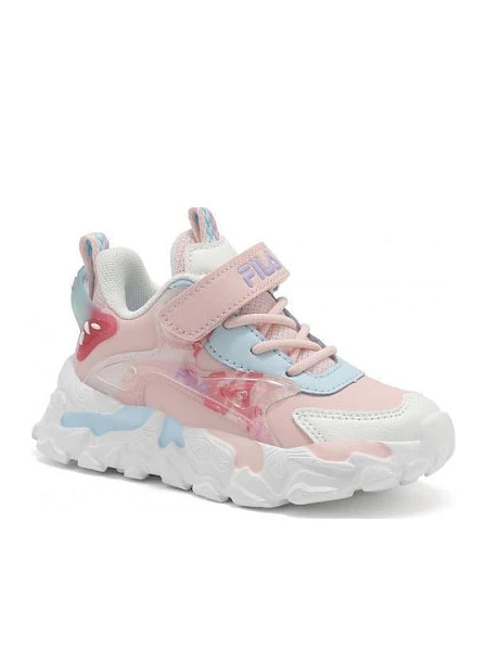 Βρεφικά Παπούτσια Fila Memory Musha 2 για Κορίτσια Light Blue/Pink (Μεγέθη 23-27)