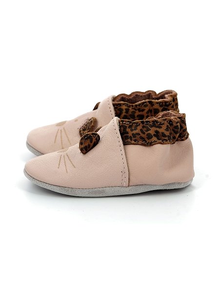 ΒΡΕΦΙΚΑ ΡΟΖ ΠΑΠΟΥΤΣΙΑ ΑΓΚΑΛΙΑΣ ROBEEZ LEO MOUSE ΓΙΑ ΝΕΟΓΕΝΝΗΤΑ ΚΟΡΙΤΣΙΑ