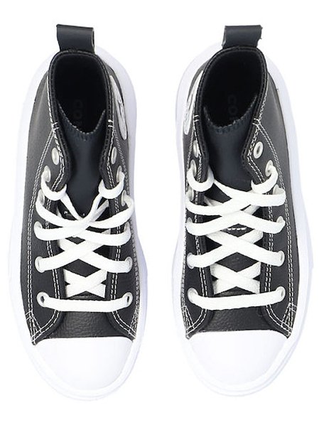 Παιδικά High Sneakers Παπούτσια Converse Chuck Tailor All Star Platform Black Leather (Μεγέθη 27-35)