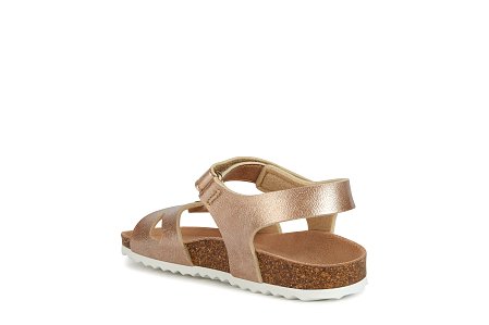 Παιδικά Σανδάλια Geox Adriel για Κορίτσια Rose Gold (Μεγέθη 25-35)