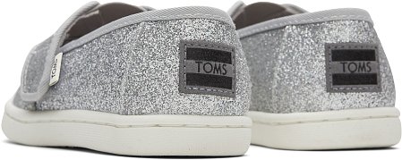 Βρεφικά Παπούτσια Toms για Κορίτσια Silver Glitter