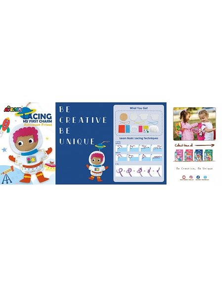 Avenir Παιχνίδι Ραπτικής  Κεντήματα Lacing - My First Charm Αστροναύτης