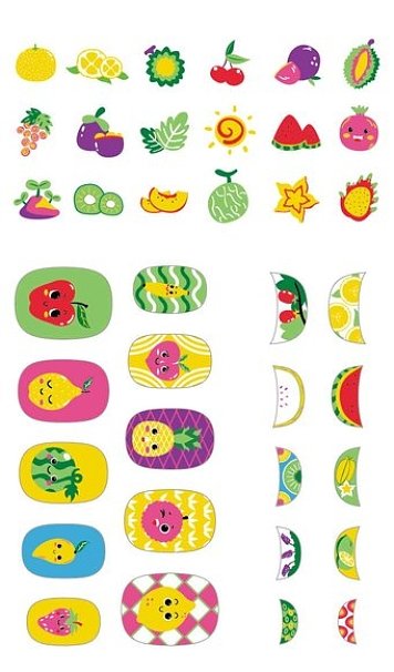 NAIL STICKER-FRUIT 38PCS