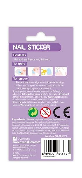 AVENIR Αυτοκόλλητα Νυχιών Λουλούδια Glitter 38 τμχ