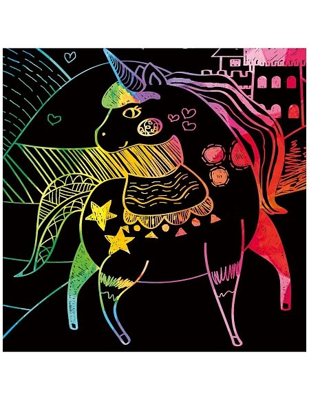 Avenir Βιβλίο Ζωγραφικής-Scratch Μονόκερος