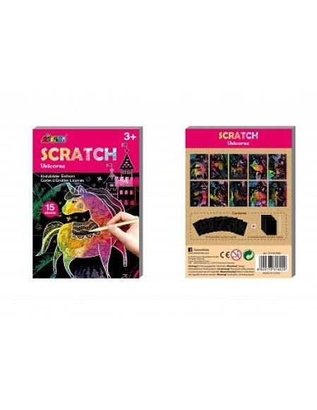 Avenir Βιβλίο Ζωγραφικής-Scratch Μονόκερος