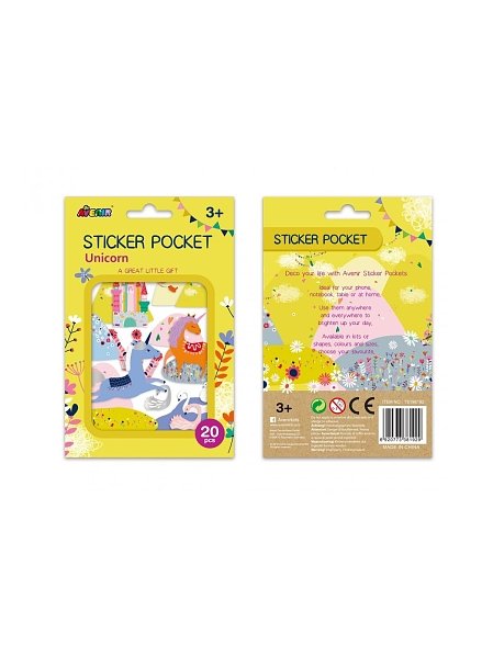 AVENIR Αυτοκόλλητα 20 τμχ Sticker Pocket Unicorn