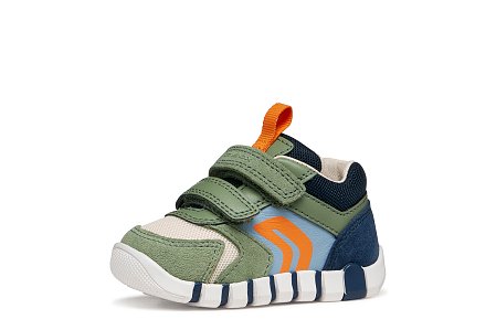 Βρεφικά Παπούτσια Geox Iupidoo για Αγόρια Olive Green/Navy (Μεγέθη 19-26)