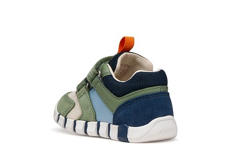 Βρεφικά Παπούτσια Geox Iupidoo για Αγόρια Olive Green/Navy (Μεγέθη 19-26)