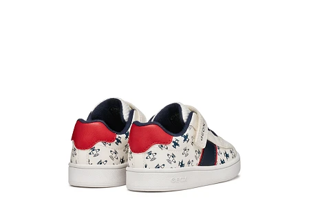 Βρεφικά Παπούτσια Geox Eclyper για Αγόρια White/Red (Μεγέθη 20-27)