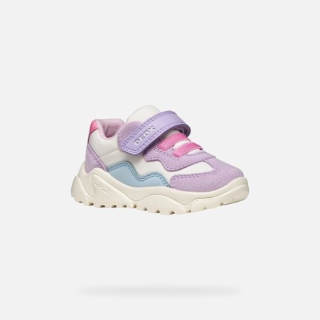 Βρεφικά Παπούτσια Geox Ciufciuf για Κορίτσια Off White/Lilac (Μεγέθη 20-27)