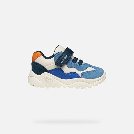 Βρεφικά Παπούτσια Geox Ciufciuf για Αγόρια Ivory/Light Blue (Μεγέθη 20-27)