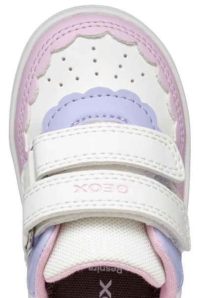 Βρεφικά Παπούτσια Geox Eclyper για Κορίτσια White/Light Yellow (Μεγέθη 20-27)