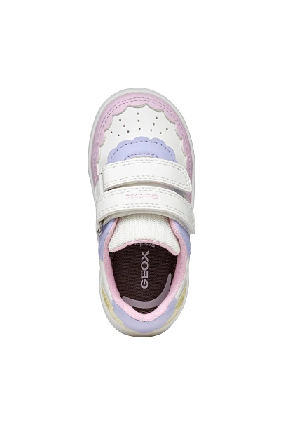 Βρεφικά Παπούτσια Geox Eclyper για Κορίτσια White/Light Yellow (Μεγέθη 20-27)